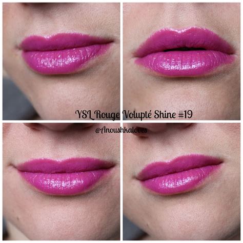 ysl rouge volupte shine lipstick fuchsia in rage no 19|Rouge Volupte Shine .